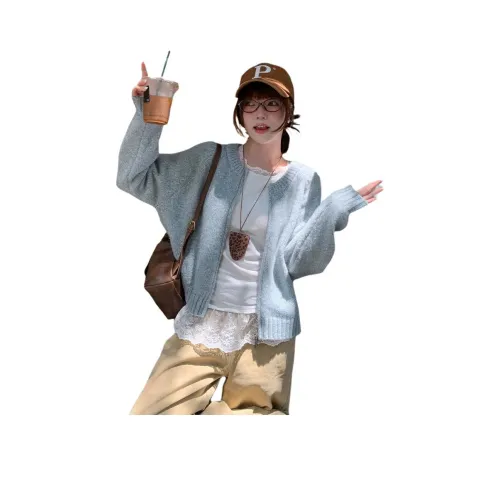 SUSANSAN Кремовый Синий Женский Трикотаж