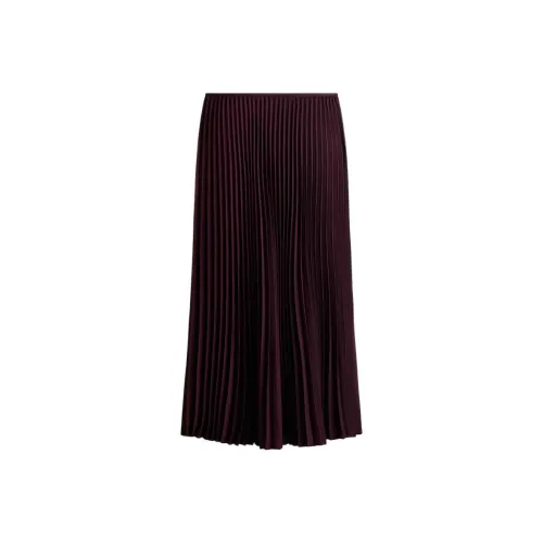 H M Бургунди Женские Повседневные Длинные Юбки