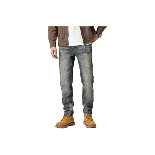 ZENGZHI Джинсы Облегающий крой Прямой крой Унисекс