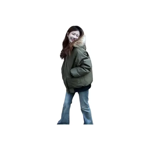 AHRTB Армейский зеленый Женские пуховики