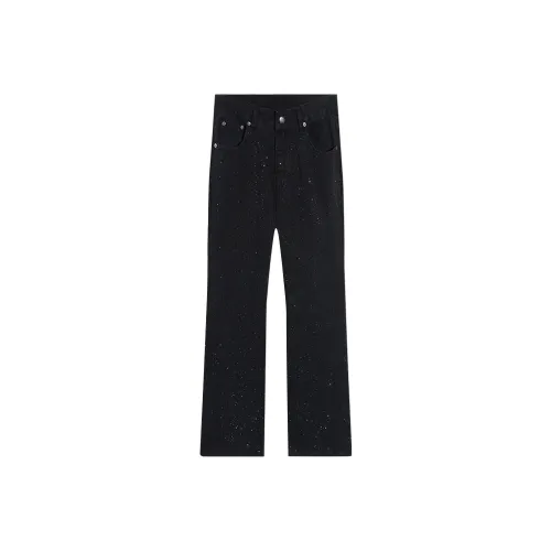 KM Черный Унисекс Джинсы