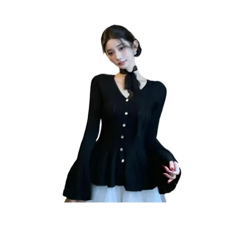 GRAYISMOON Черный Женский Трикотаж