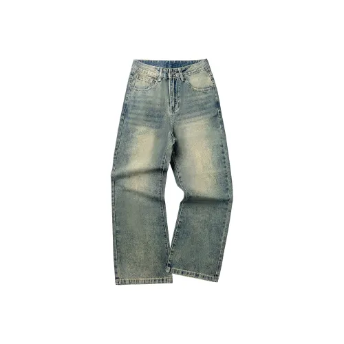 GROUND(ZER)O BLX Винтажный синий Унисекс Джинсы