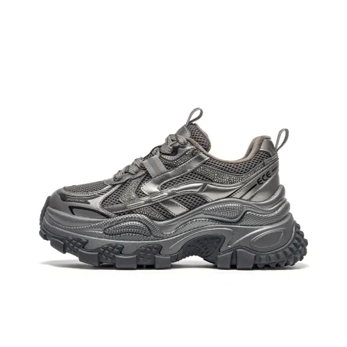 Spider King Low Топ Кроссовки с Толстой Подошвой Женские Silver