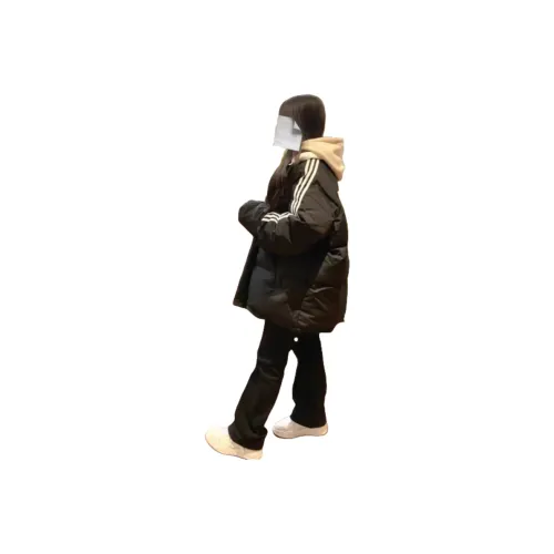 STYUW 6635 Черный Буква Женские Пуховики