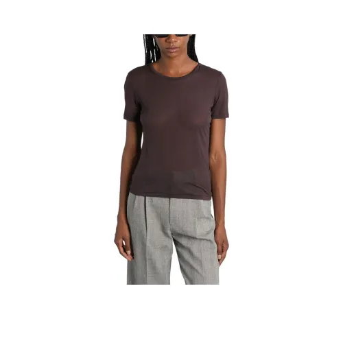 Anine Bing Коричневый Женские T-рубашки