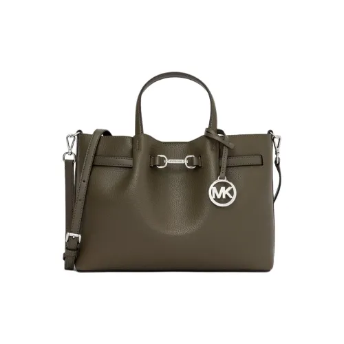 MICHAEL KORS Carson Коровья кожа Одно плечо Сумка Средний Женский Оливково-зеленый