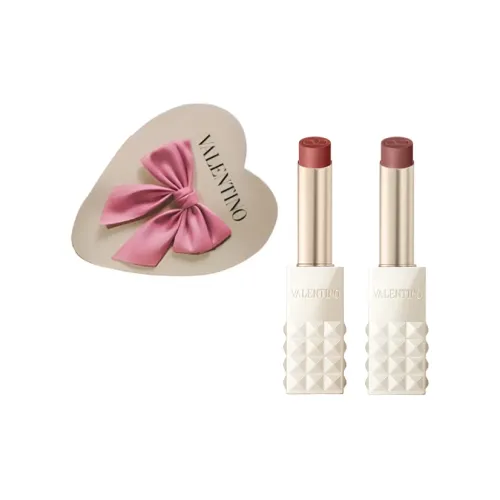 Valentino DUAL Пачка Stud Длинный Тривальный Помада Макияж Питательная Легко Смешиваемая Естественная 2,3г+2,3г