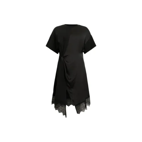 ALLSAINTS Короткое платье с короткими рукавами женское