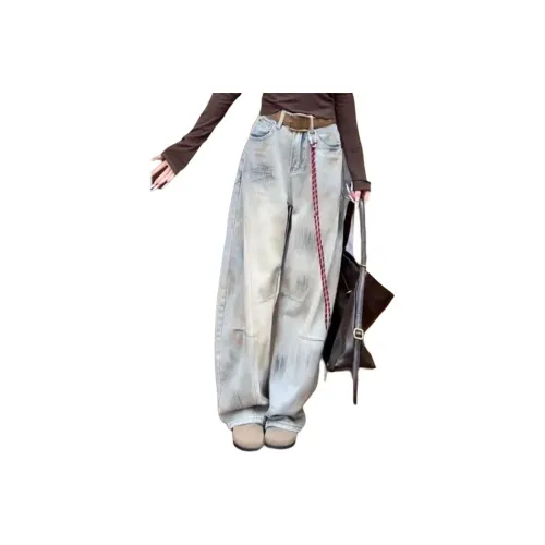 RUXU Vintage Light Women's Jeans RUXU Винтажные Светлые Женские Джинсы