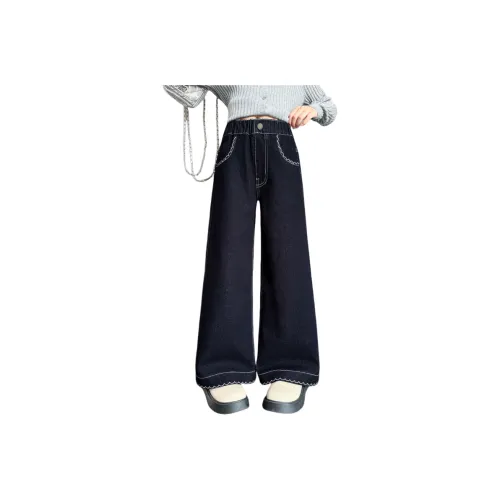 GOYN Повседневные Джинсы Весенние Осенние Джинсовый Синий Подростки