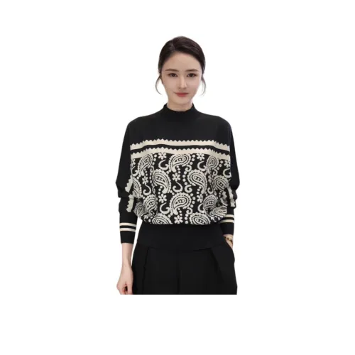 Tang Xi Черный Белый Женский Трикотаж