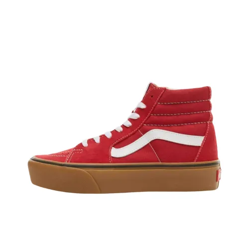 Vans Sk8 Hi Высокие Кроссовки для Скейтбординга Мужские Красные