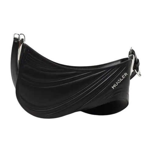 Mugler Кожа Сумка через плечо Женская Черная