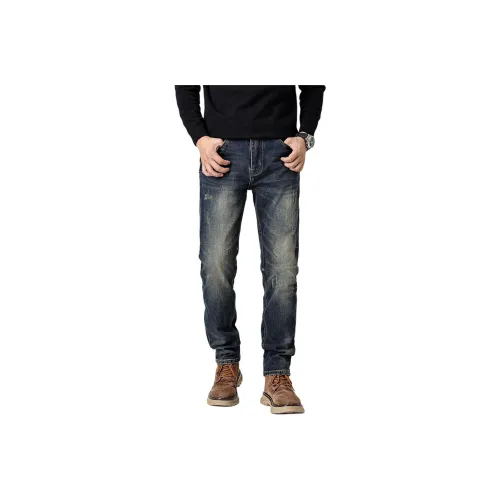 ZENGZHI Джинсы Облегающий крой Прямой крой Унисекс