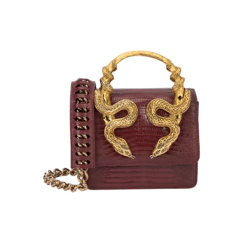 Roberto Cavalli Кожа Одно плечо Сумка Средний Женские Бордо