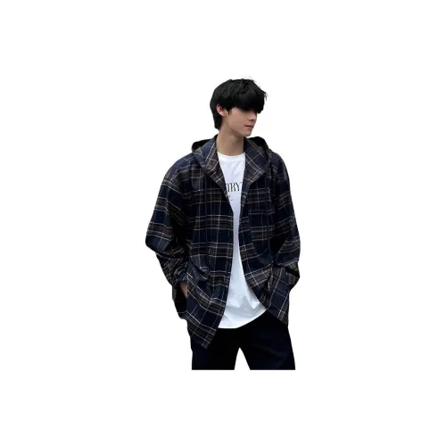 GENT LORE Темно-синие унисекс рубашки