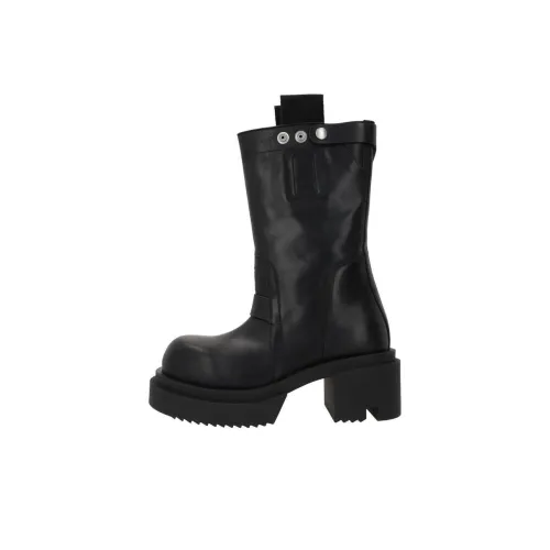 RICK OWENS совместный бренд RO Bogun Ботильоны Женские Черный