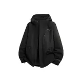 Чёрная легкая ветровка