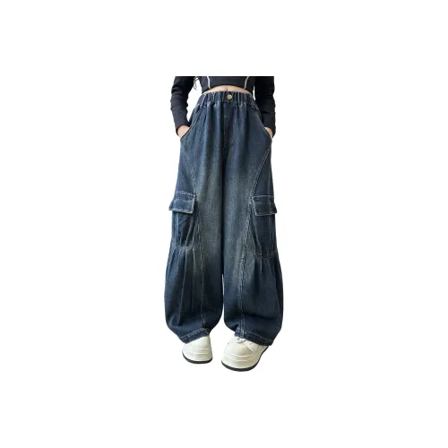 GOYN Повседневные Джинсы Весенние Осенние Винтажные Синие Подростки