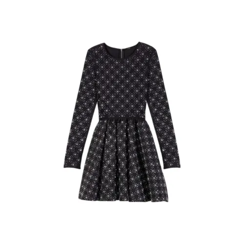 Maje Длинное платье с длинными рукавами женское