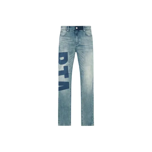 Rta Medium Blue Men's Jeans Rta Средне-синие мужские джинсы