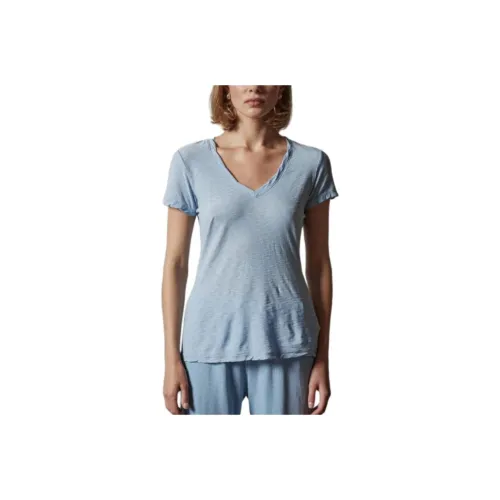 JAMES PERSE Небесно-голубой Женские T-рубашки