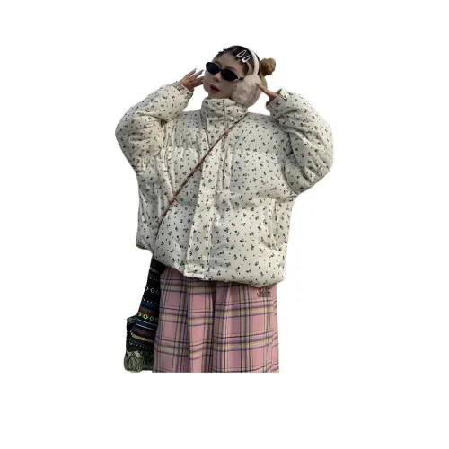 AHRTB Экрю Женские пуховики