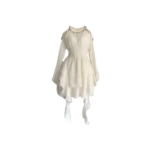 TIBINB Длинное платье с длинными рукавами женское