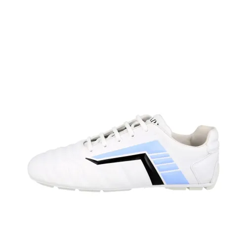 PRADA Низкий Топ Спортивная Повседневная Обувь Женская Белая