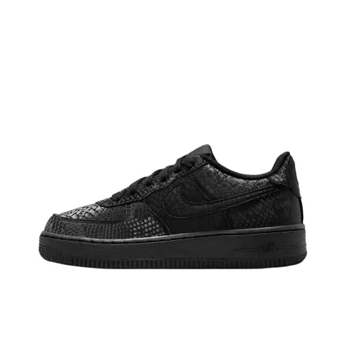 Nike Air Force 1 Low Топ Детские Скейтбординги Черный Подростки