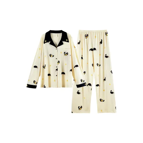 Q'NIANMA Осенний и Зимний Комплект Пижам для Женщин