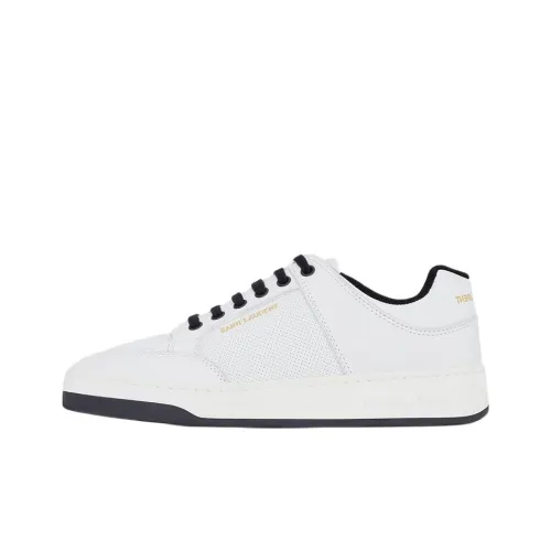 SAINT LAURENT SL 61 Низкий Топ Стильный Скейтбординг Мужской Белый