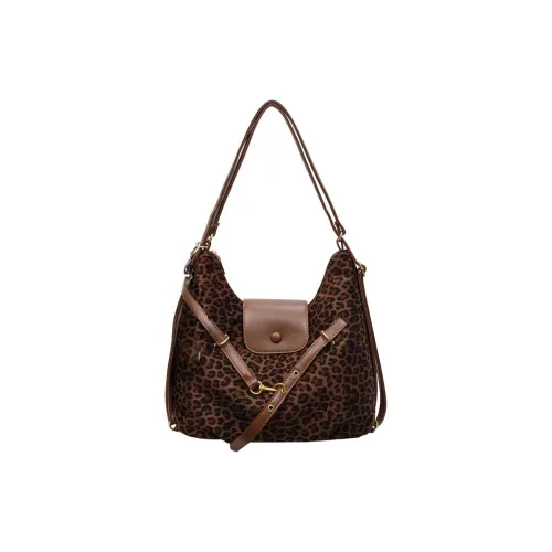 RIVMIND Замша Портативный Стандартный Женский Леопардовый принт Белый Хаки Коричневый Кофейный