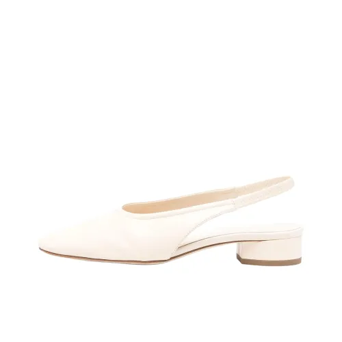 Aeyde Грубый каблук Высокие каблуки 3,5 см Женские Бежевый