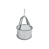 Сетчатый карман с крышкой [Диаметр 21 см], серый