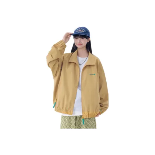 LAKESI Желтое пальто женское короткое пальто