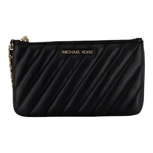 MICHAEL KORS Розовый держатель для карт кошелек клатч среднего размера женский черный