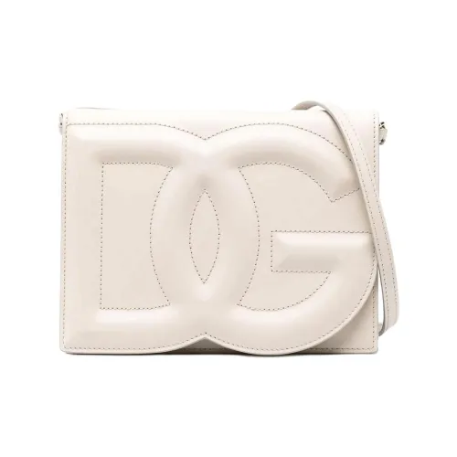 Dolce Gabbana Телячья кожа Сумка через плечо Женская Белая
