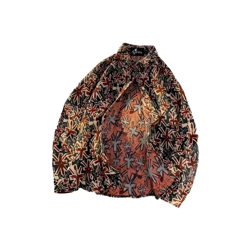 PAINT STAIN Коричневый Унисекс Рубашки