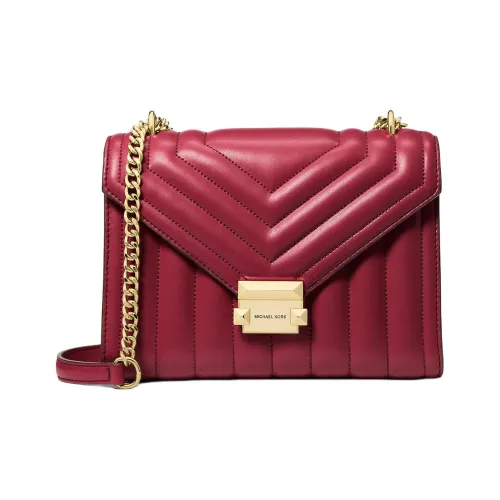MICHAEL KORS Whitney ПУ (полиуретан) Сумка через плечо Средняя Женская Вишневый