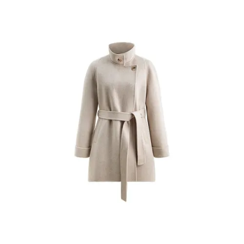 HDFULERN Пальто Женское Модное Элегантное Шерстяное Топ Женское Зимнее Нишевый Дизайн Тонкий Шерстяной Пальто