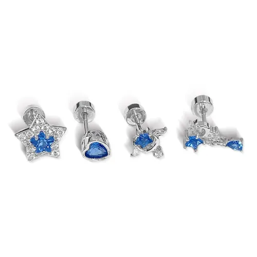 Yab Титановые и стальные серьги-гвоздики для женщин