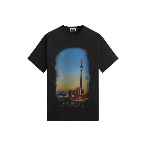 KITH Collaboration Toronto Skyline Винтаж Tee T-Shirt Рубашка Унисекс Черный