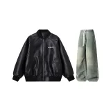 Комплект (черный топ+желтые грязевые штаны)