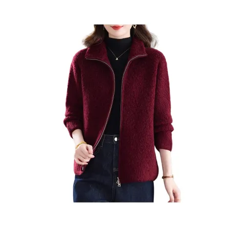 H YXIANG Бархат Feel Пальто Женское