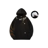 Черный (90% белый утиный пух, свитшот)