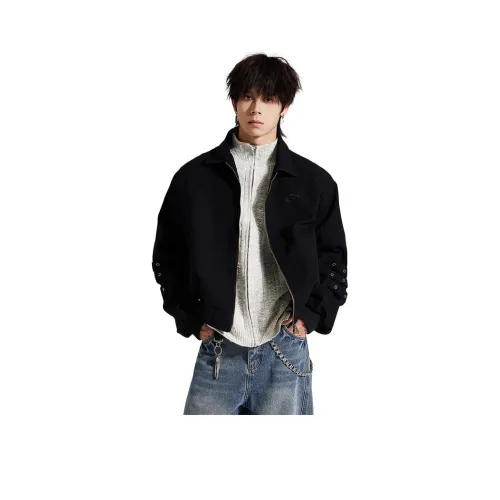 QEWBG Черная вышивка Унисекс Куртки