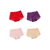 4 пачки - Красный + Темно-фиолетовый + Светло-розовый + Кожа