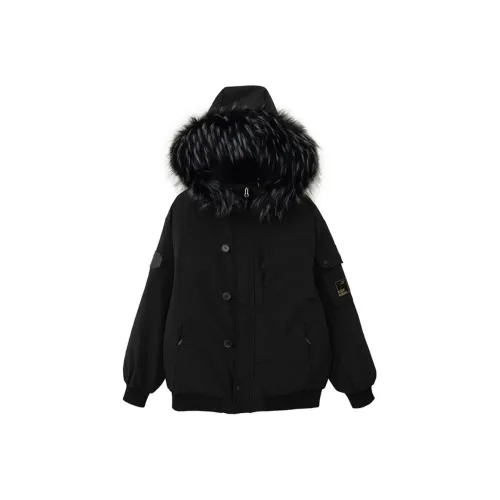 JOSR Черный Женский пуховик